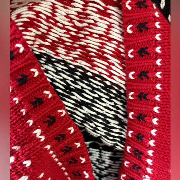 Ralph Lauren style Cold water Creek red knit sweater size Small - Picture 8 of 9